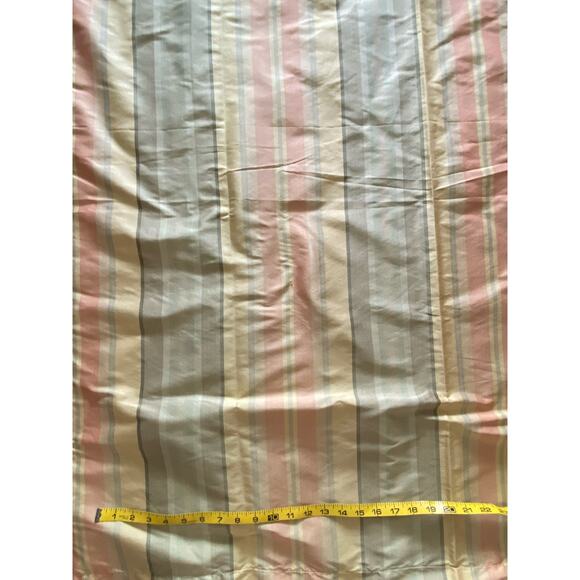 Silk Tafetta Striped decorator fabric Kravet gold melon green 46"x88" orig. 189y - Picture 4 of 5